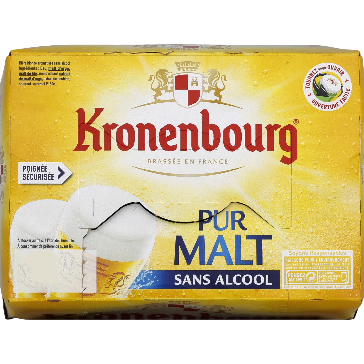KRONENBOURG PUR MALT SS ALCOOL 25CL